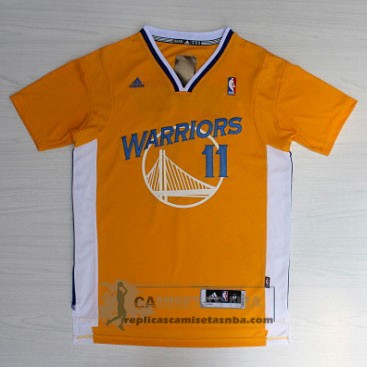 Camiseta Manga Corta Warriors Thompson Amarillo